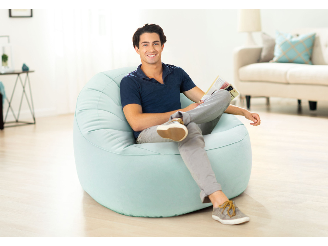 Intex Beanless Bag Inflatable Chair - Pink and Blue Assortment Intex Beanless Bag Inflatable Chair - Pink and Blue Assortment